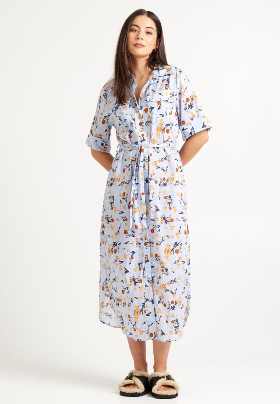 Julia Dress | Cornflower Print