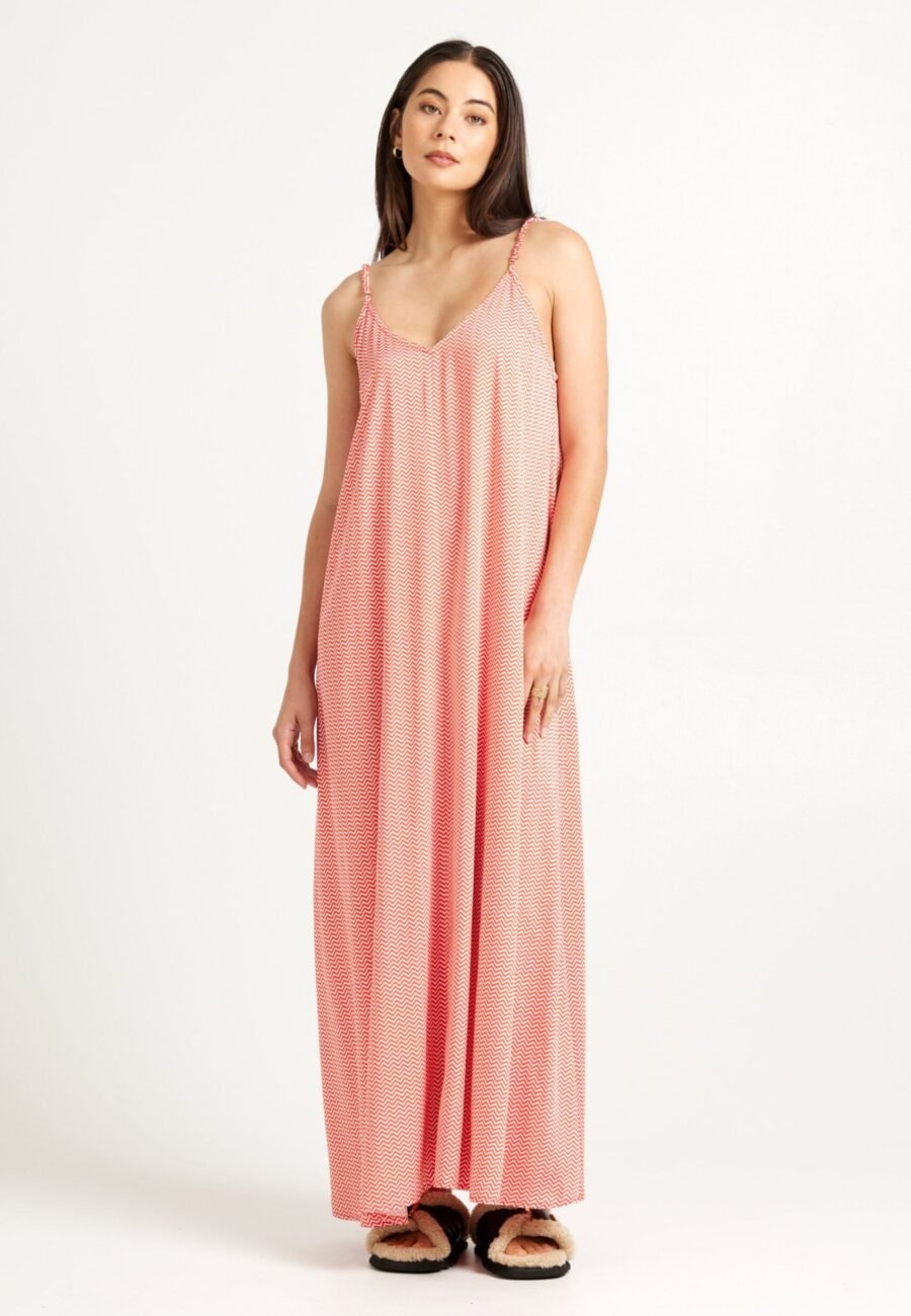 Jade Slip Dress | Flare Print