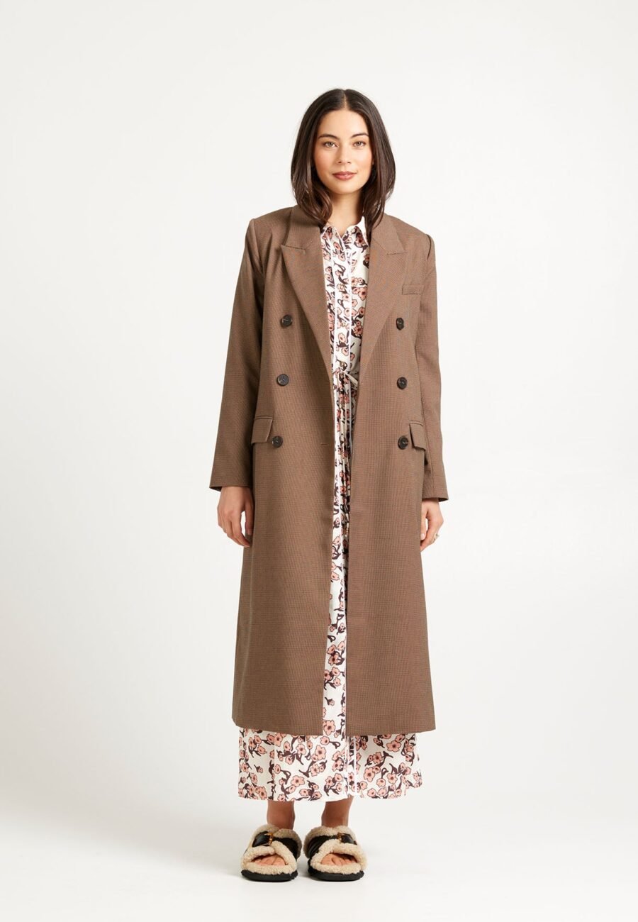 Fox Coat | Mini Houndstooth