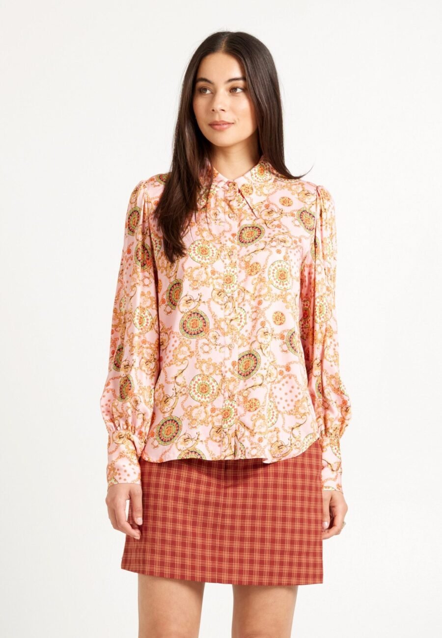 Casino Top | Pink Medallion